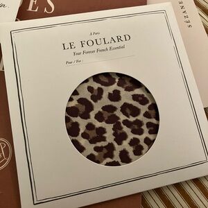 Sézane Cheetah Print Scarf